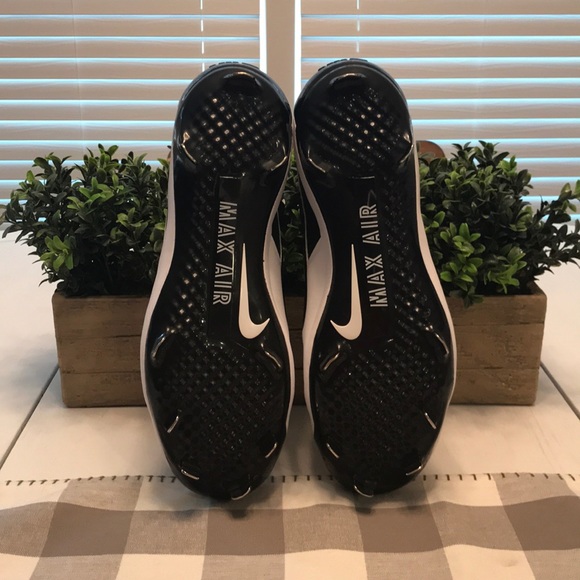 Alpha Huarache Elite Low (Black White) Baseball - Picture 7 of 8